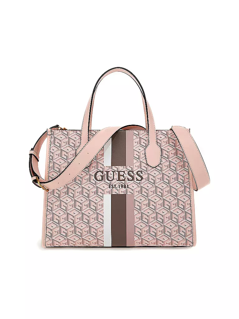 GUESS Tasche Tote Bag SILVANA rosa